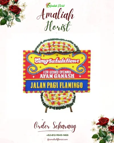 Bunga Papan Congratulation di Kubangjati